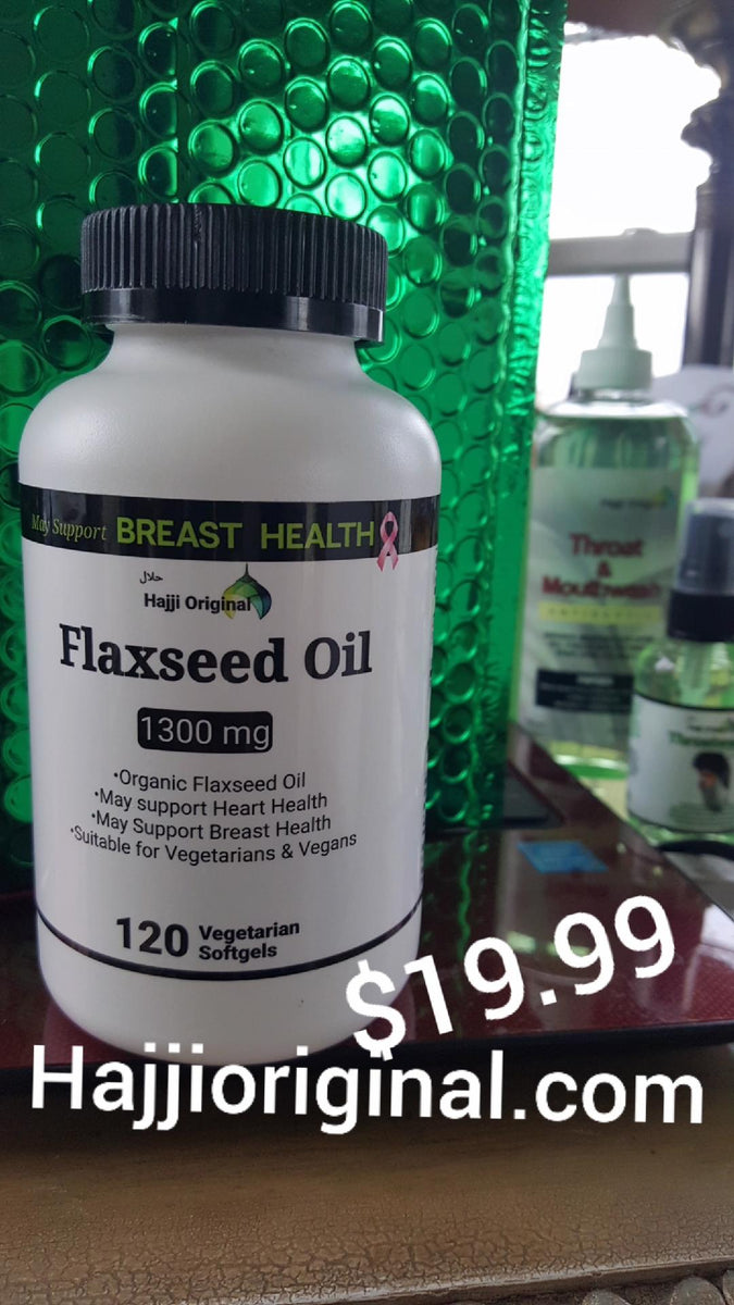 Hajji Original FLAXSEED OIL. Breast Health & Heart Health